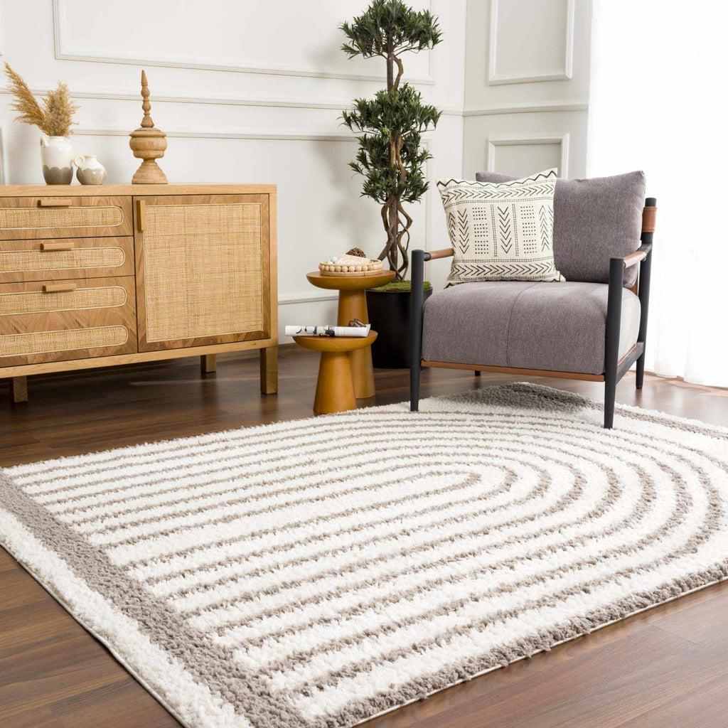 Jola Taupe Area Rug - Clearance