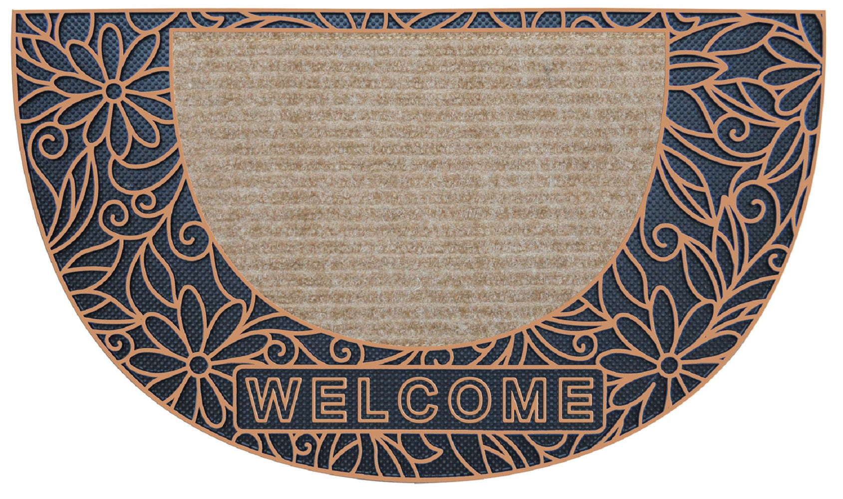 16''x28'' Half Moon Door Mat - 2 Colors!