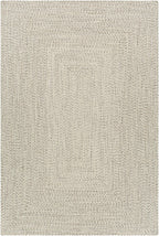 Beige Braided Faux Jute Outdoor Rug