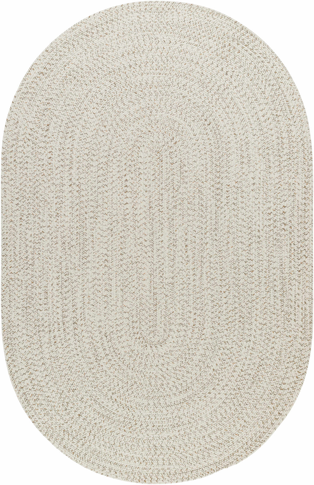 Beige Braided Faux Jute Outdoor Rug
