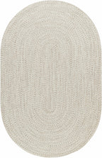 Beige Braided Faux Jute Outdoor Rug
