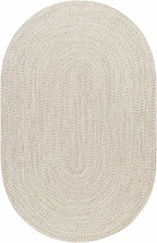 Beige Braided Faux Jute Outdoor Rug