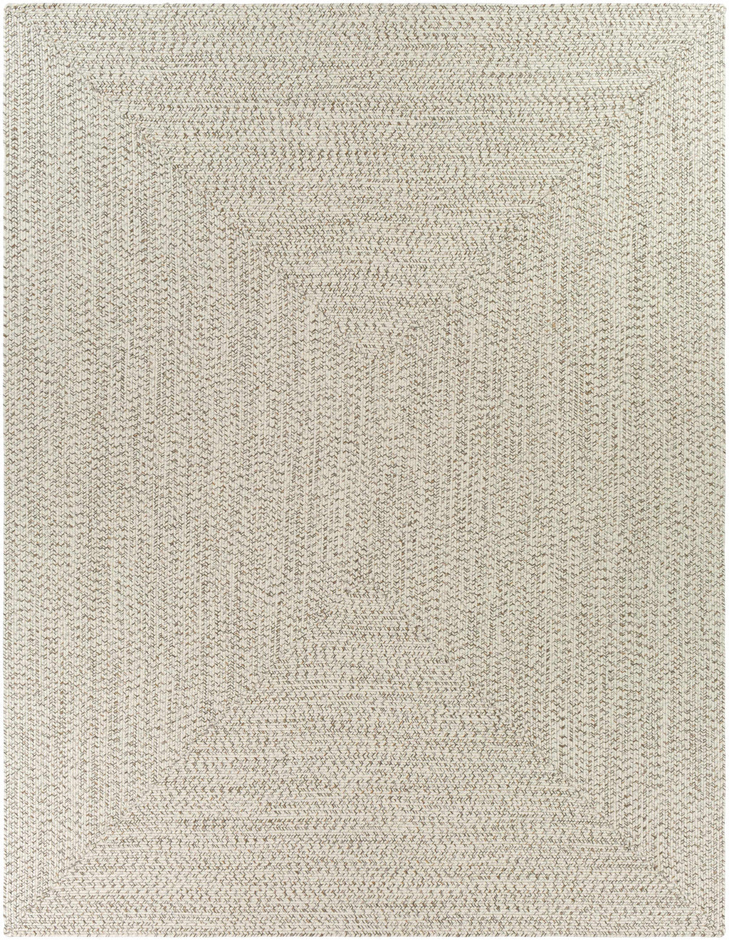 Beige Braided Faux Jute Outdoor Rug