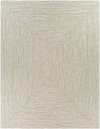 Beige Braided Faux Jute Outdoor Rug