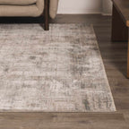 Fallin Gray Thick Luxe Abstract Striped Rug