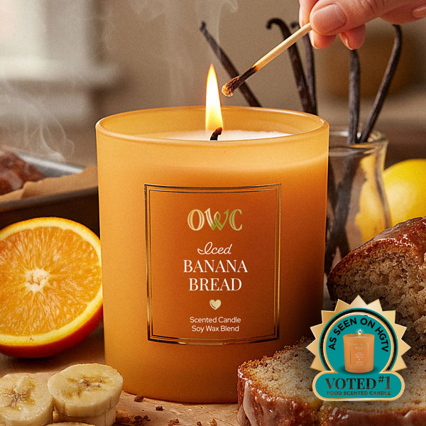 Iced Banana Bread Candle