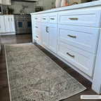 Barny Beige Flat Pile Washable Rug