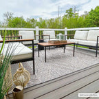 Beige Charcoal Areli Outdoor Area Rug