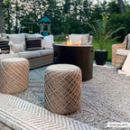 Beige Charcoal Areli Outdoor Area Rug
