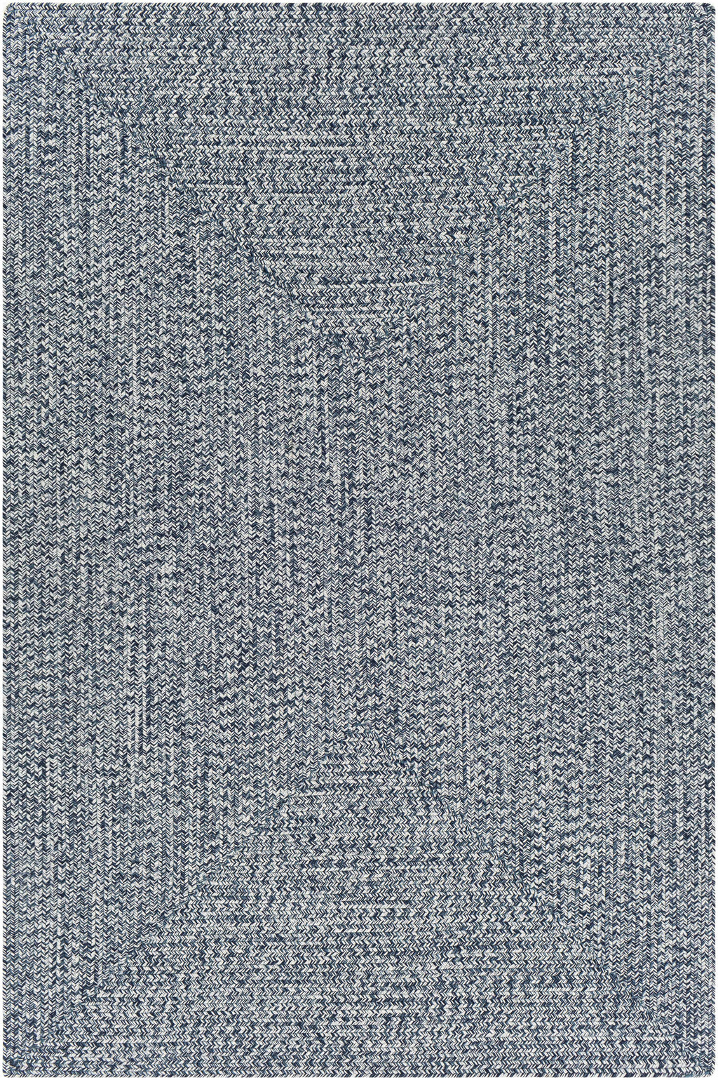 Blue Braided Faux Jute Outdoor Rug