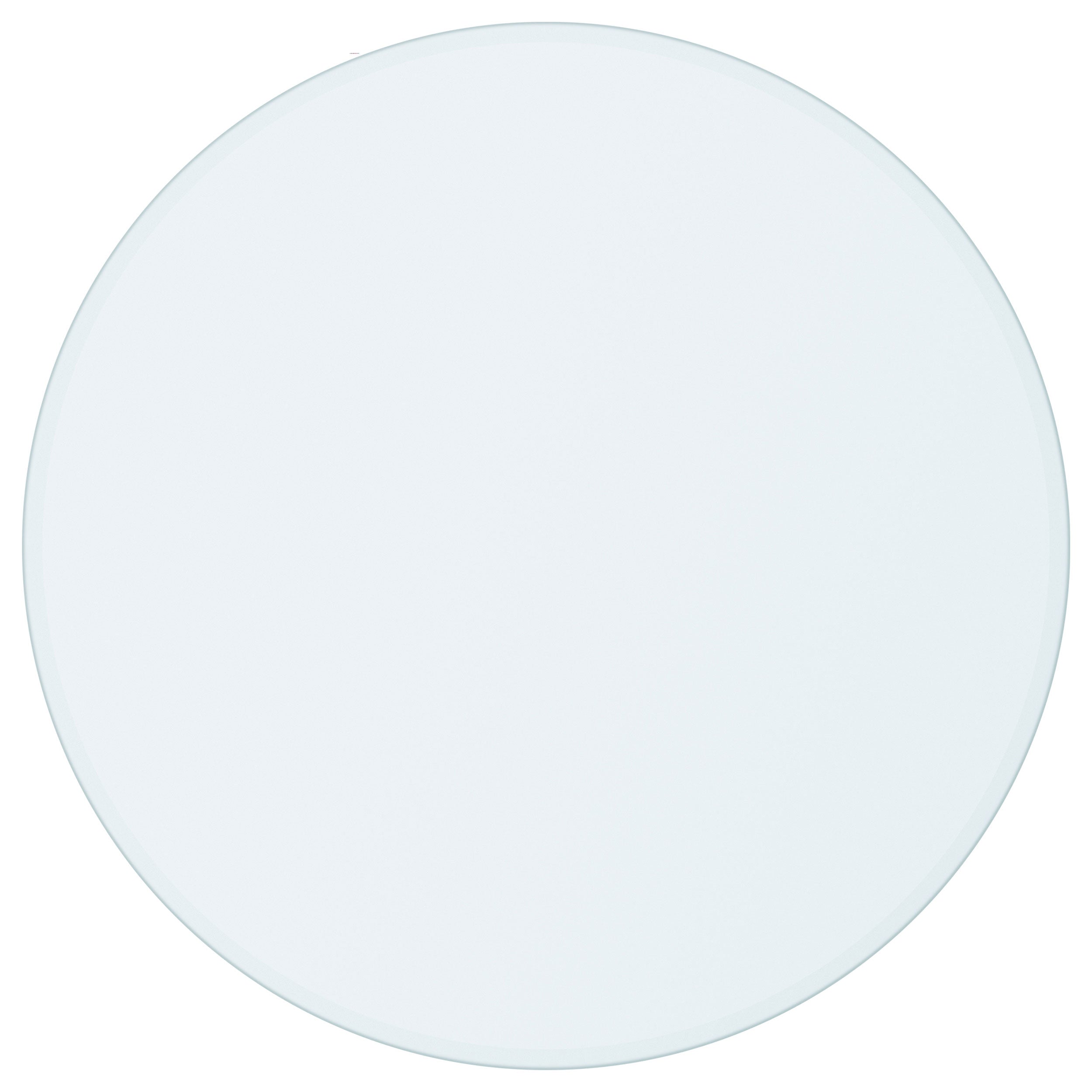 Glass Tops 48-inch 6mm Round Clear Tempered Glass Top-CoasterEveryday