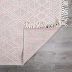 Ramsbury Soft Pink Wool Rug - Clearance