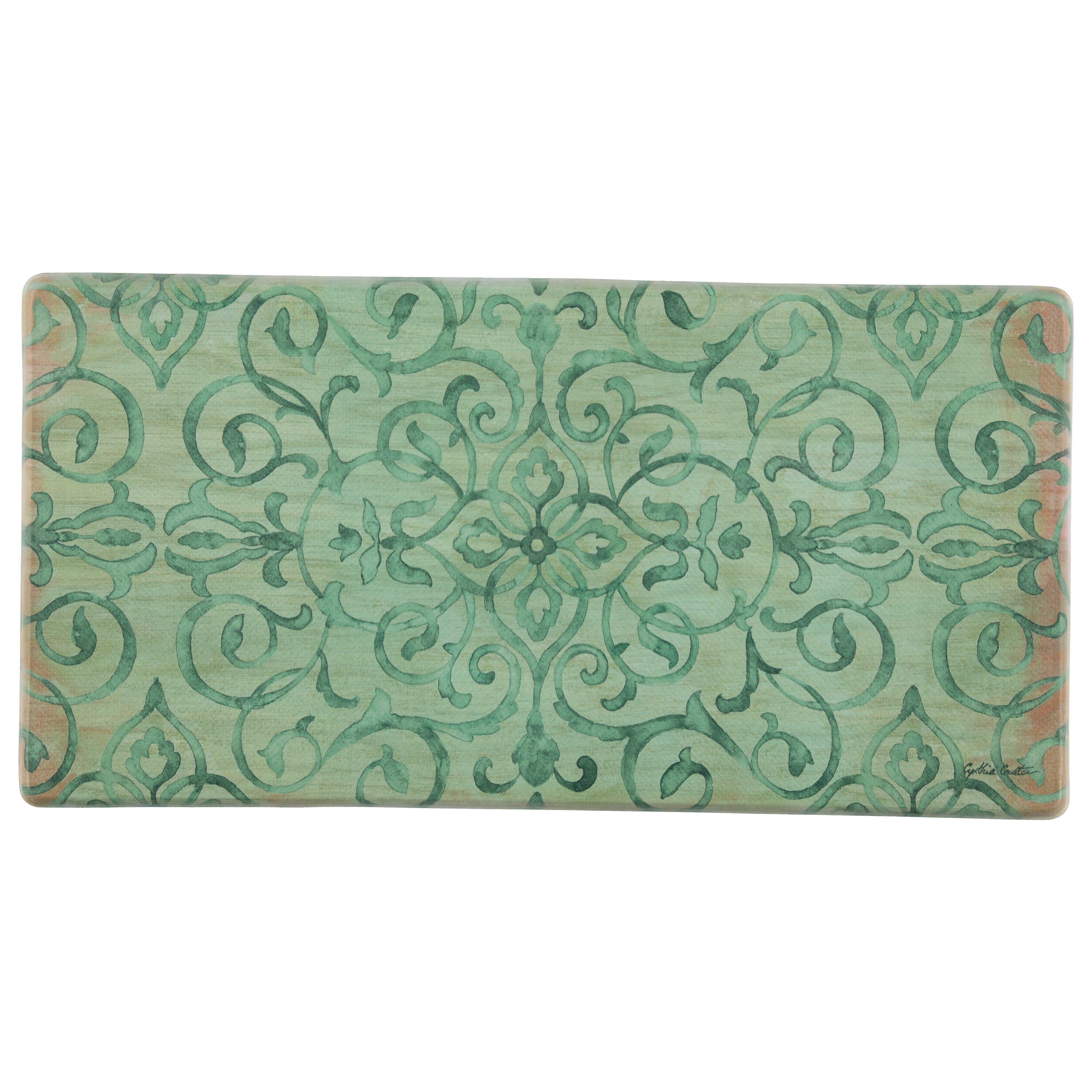 20"x39" Anti-Fatigue Embossed Floor Mat (RUSTIC MEDALLION)