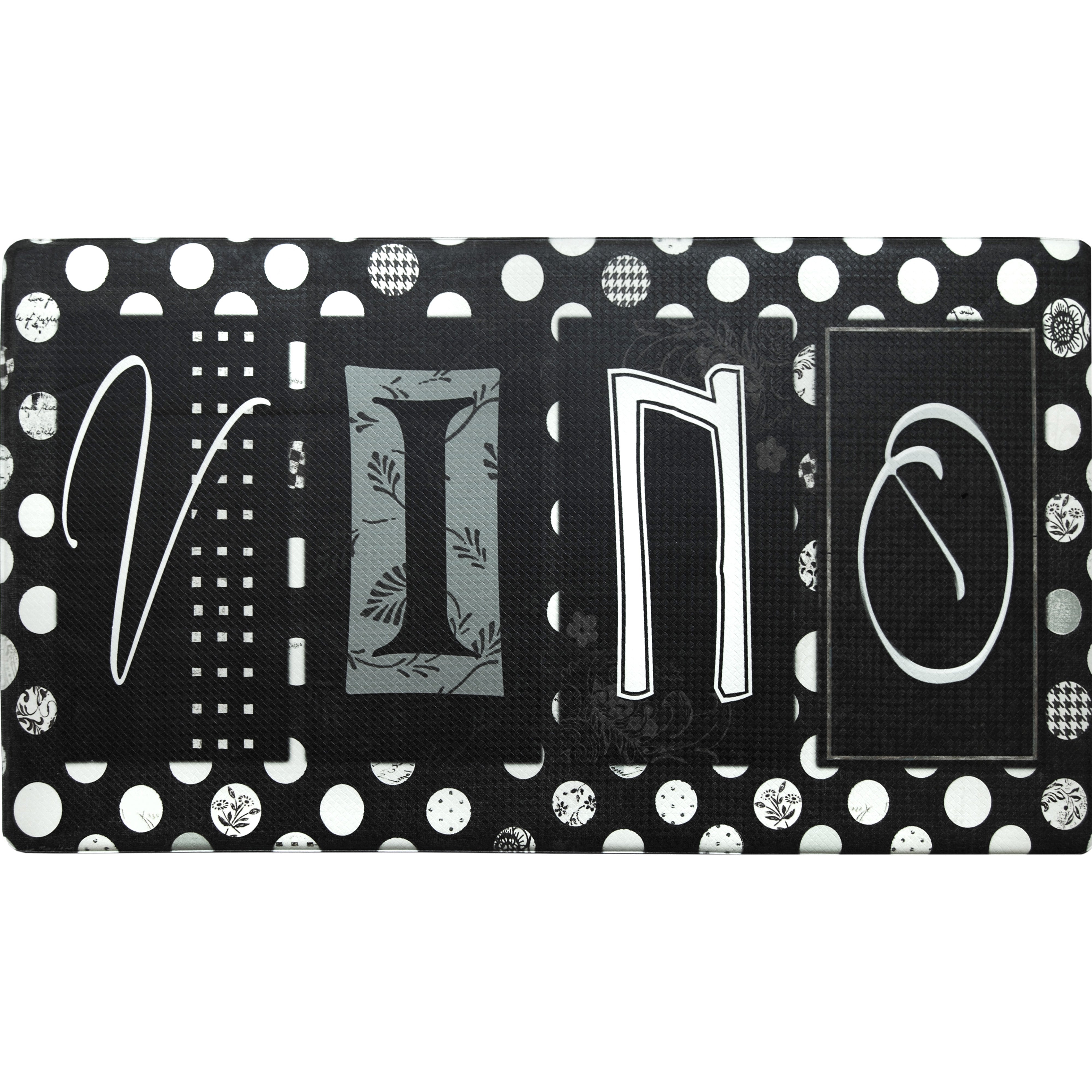 Oversized 20"x36" Feel at Ease Anti-Fatigue Kitchen Mat (Vino)