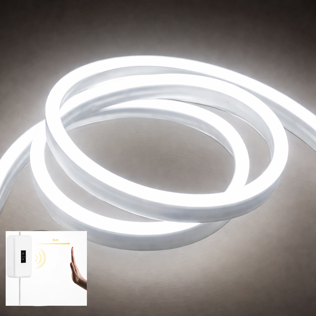 Neon LED Light Strip 5V USB Smart Gesture Sensor Dimmer Switch Flexible Waterproof Silicone Neon Sign Rope Tupe Room Decoration
