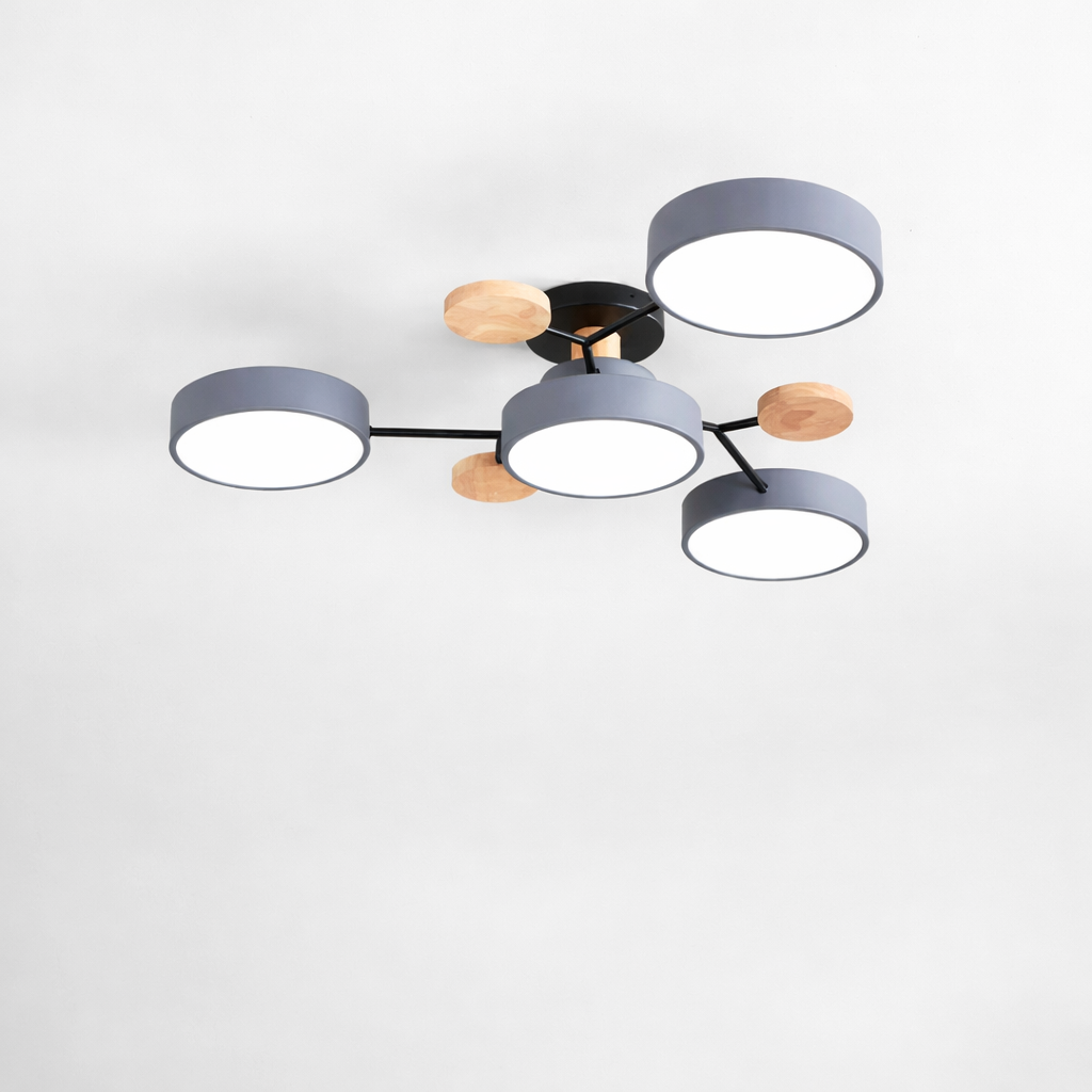 IRALAN LED Ceiling Chandelier 3-Color Pendant Light for Bedroom Living Room Hotel