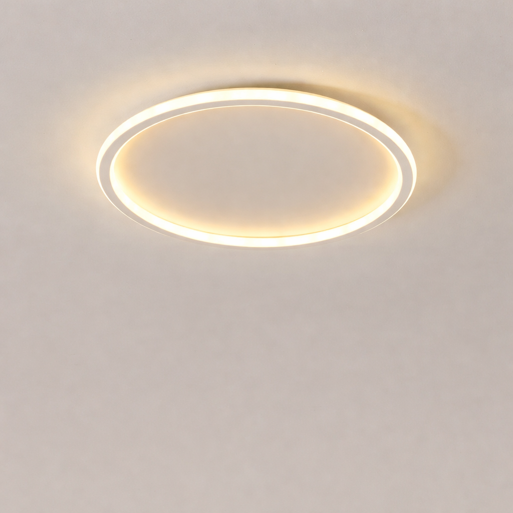 Nordic Minimalist LED Ceiling Light Circular Remote Control Bedroom Living Room