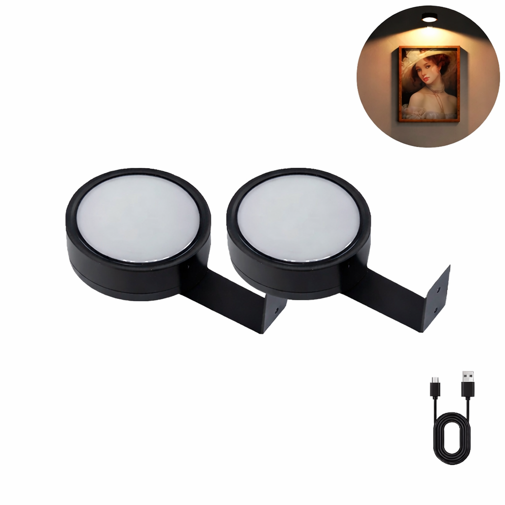 Magnetic RGB Wall Art Light USB Rechargeable Remote Dimmable LED Display