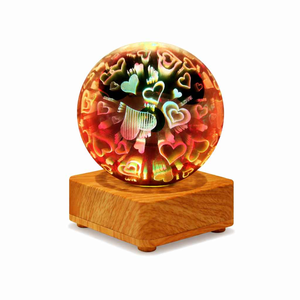 3D Christmas Table Lamp Romantic LED Night Light Bedroom Study Decor