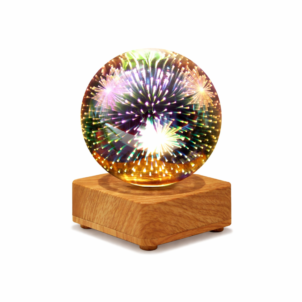 3D Christmas Table Lamp Romantic LED Night Light Bedroom Study Decor