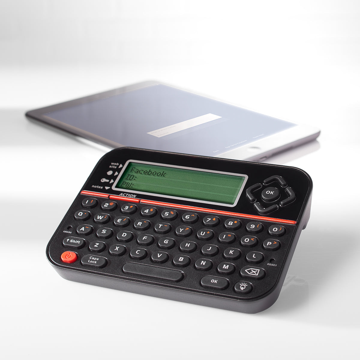 Compact Password Manager Vault for Secure Storage of 400 User IDs and Passwords with PIN Access