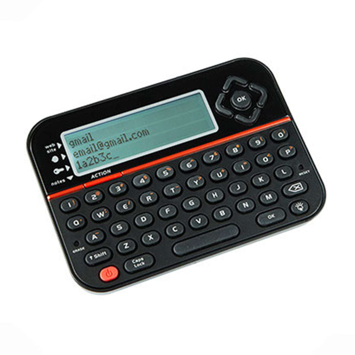 Compact Password Manager Vault for Secure Storage of 400 User IDs and Passwords with PIN Access