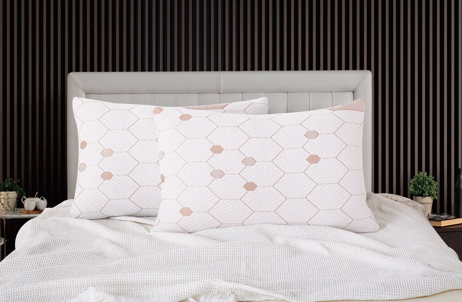 Copper Infused Memory Foam Pillow (Set of 2)