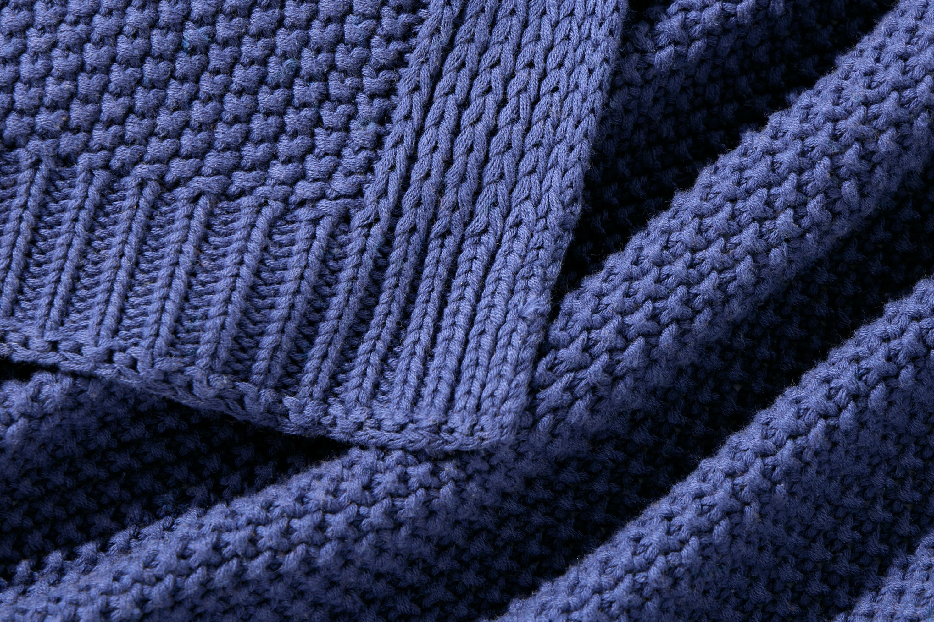 Cozy Knit Cotton Throw Blanket