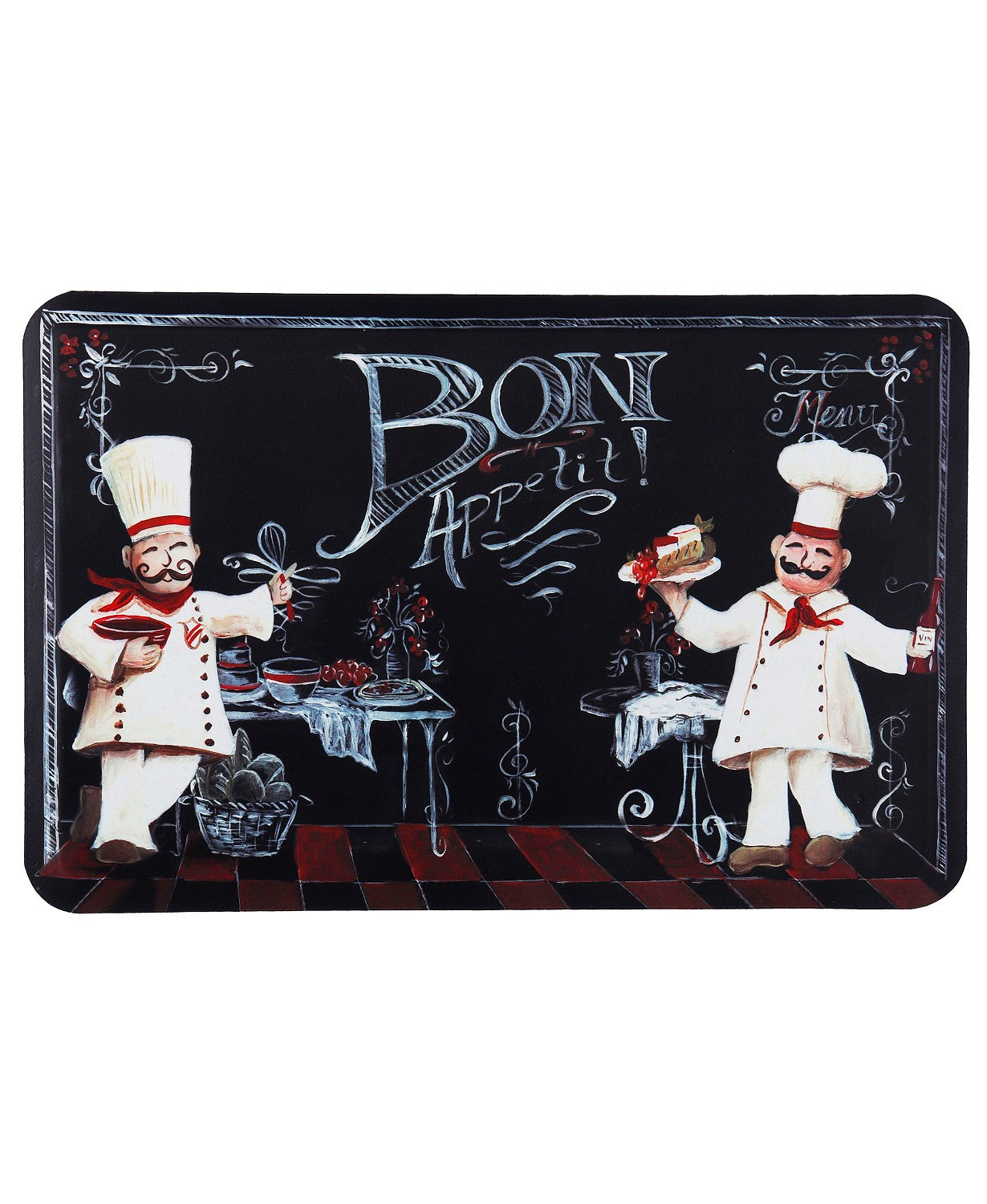 Chalkboard Chefs Antifatigue Kitchen Mats
