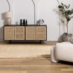 Lonut Checkered Jute Area Rug - Clearance