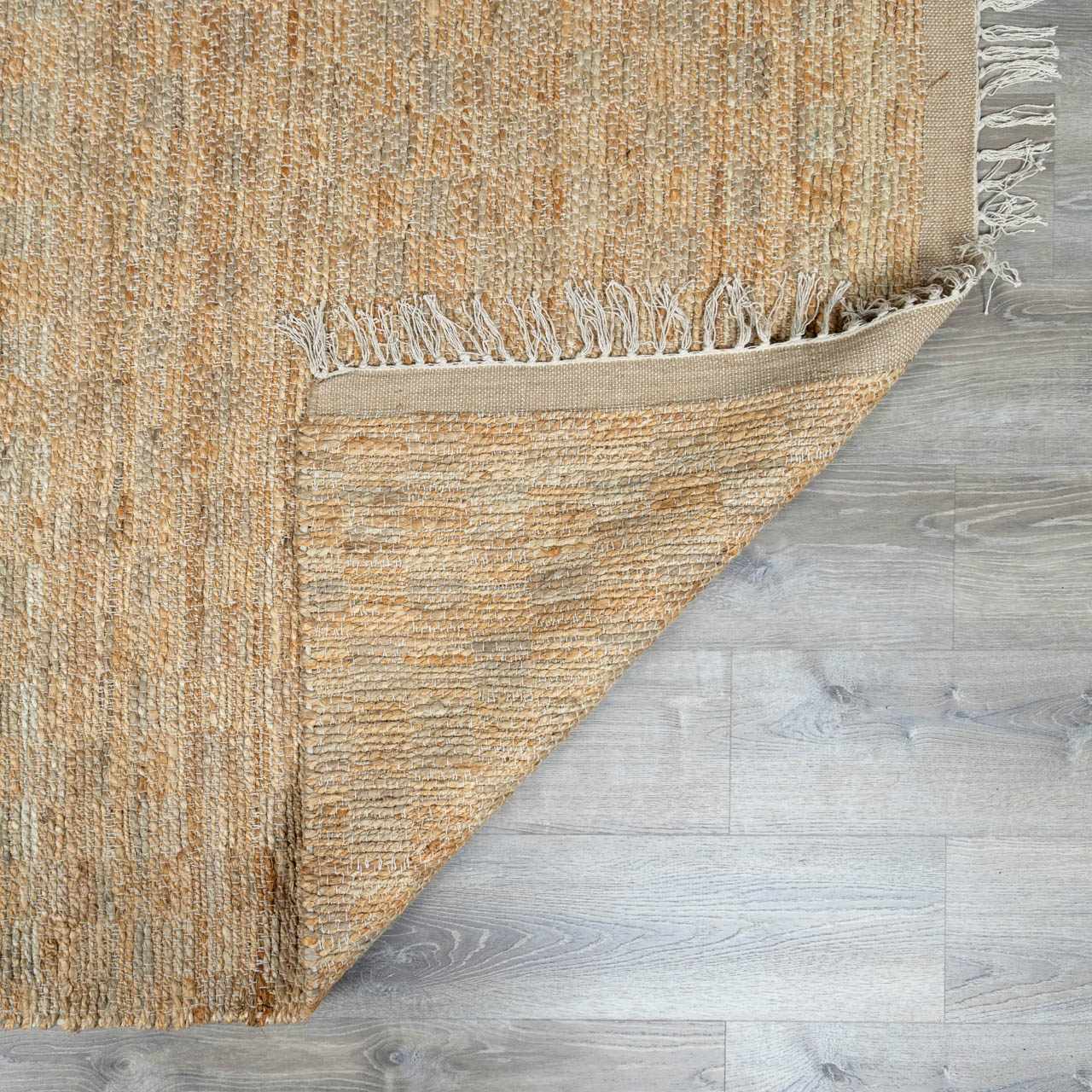 Lonut Checkered Jute Area Rug - Clearance