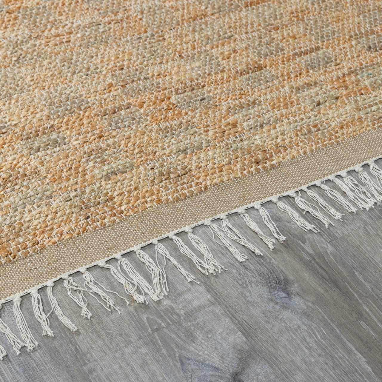 Lonut Checkered Jute Area Rug - Clearance