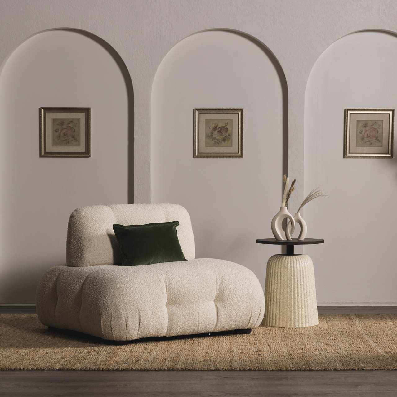 Lonut Checkered Jute Area Rug - Clearance