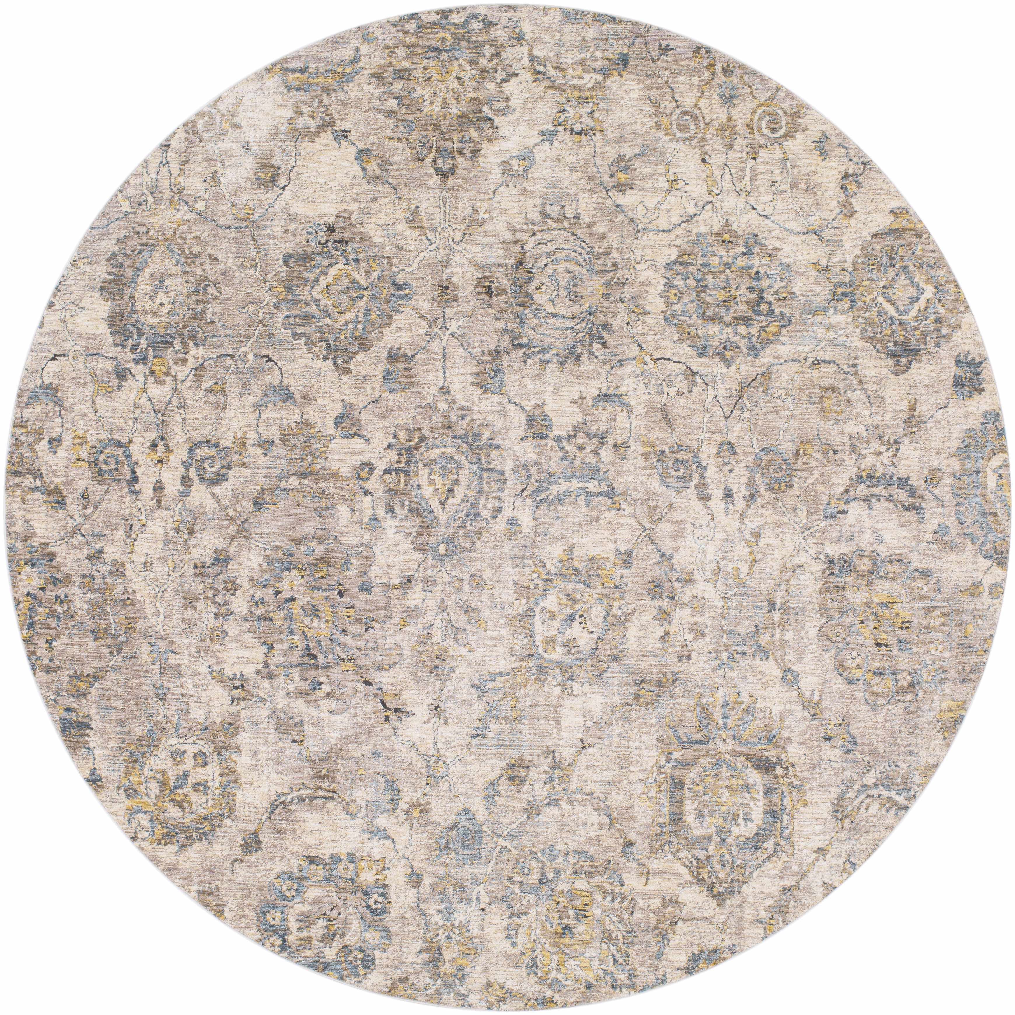 Morinville Teal Floral Rug