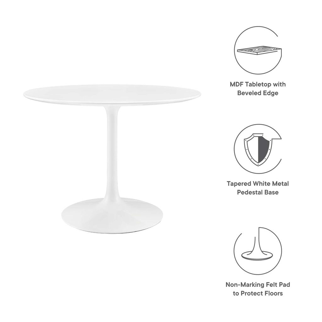 Lippa Round Wood Dining Table by Modway