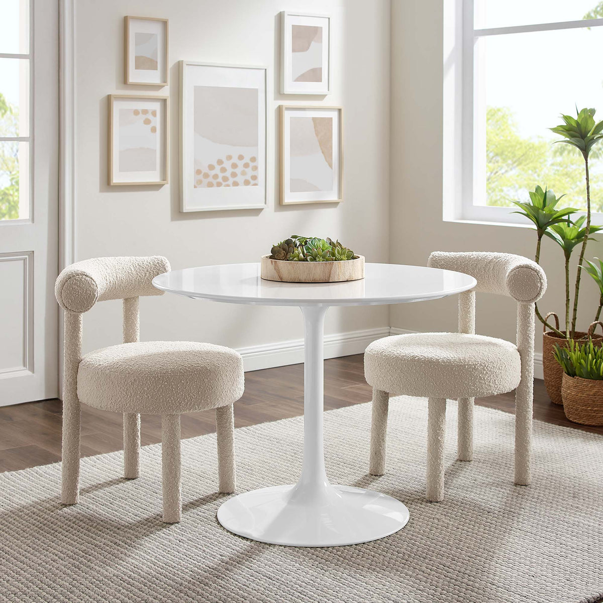 Lippa Round Wood Dining Table by Modway