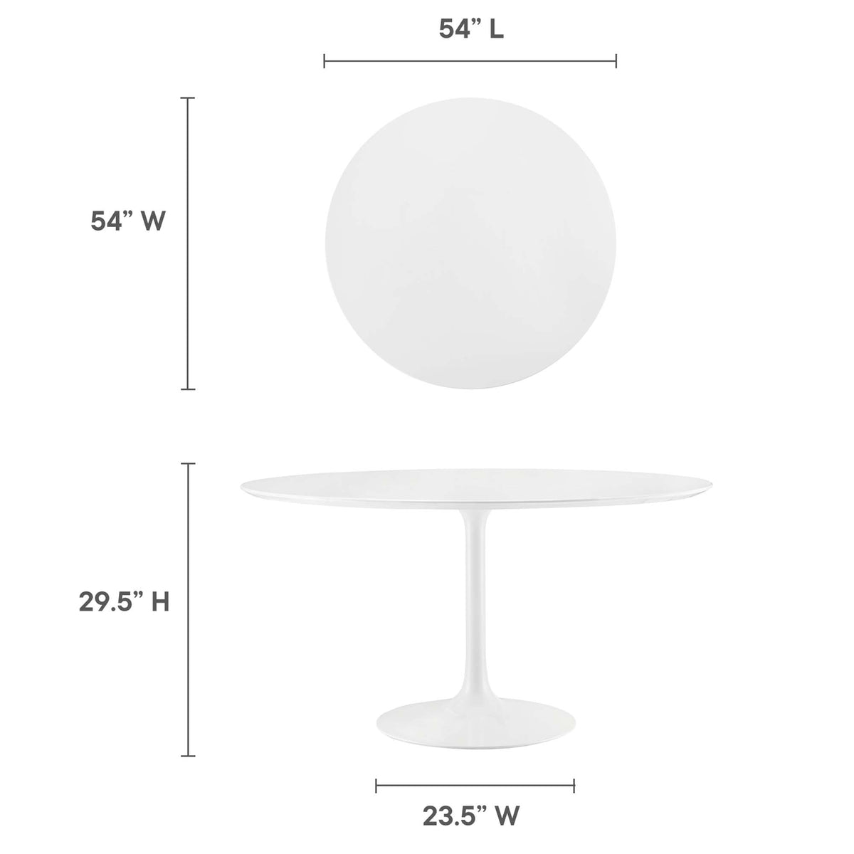 Lippa Round Wood Dining Table by Modway