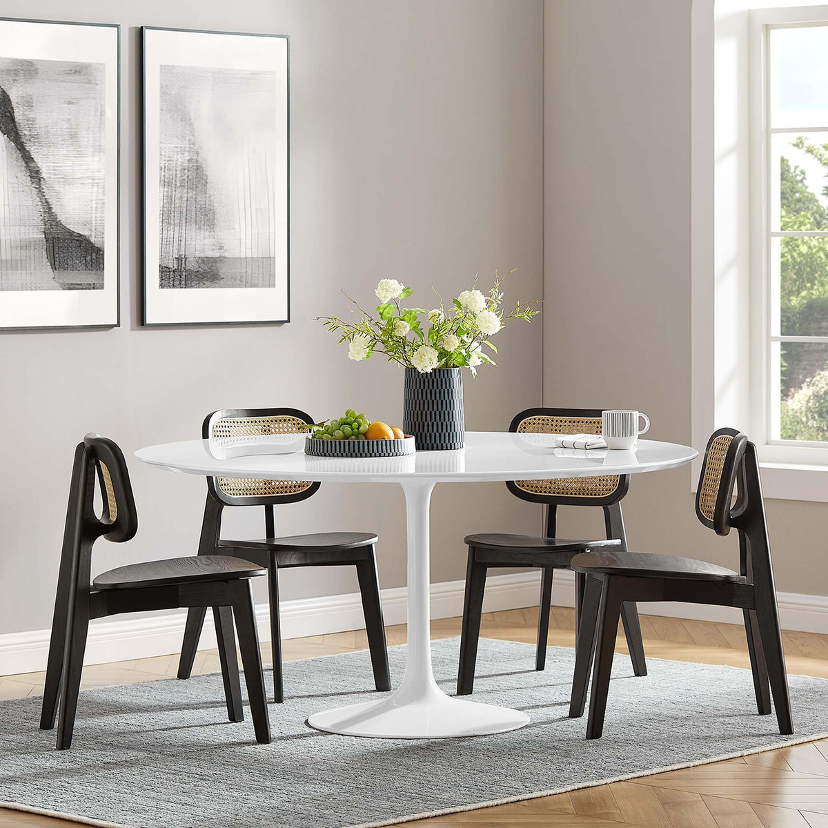 Lippa Round Wood Dining Table by Modway