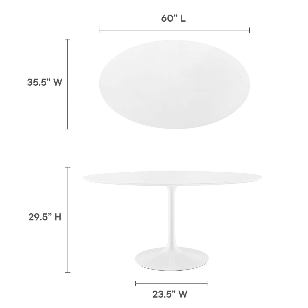 Lippa Oval Wood Dining Table by Modway