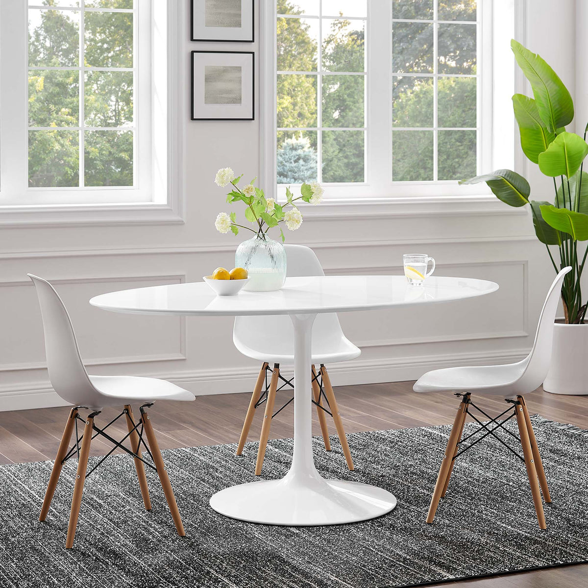 Lippa Oval Wood Dining Table by Modway