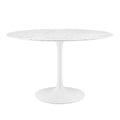 Lippa Round Faux Marble Dining Table by Modway