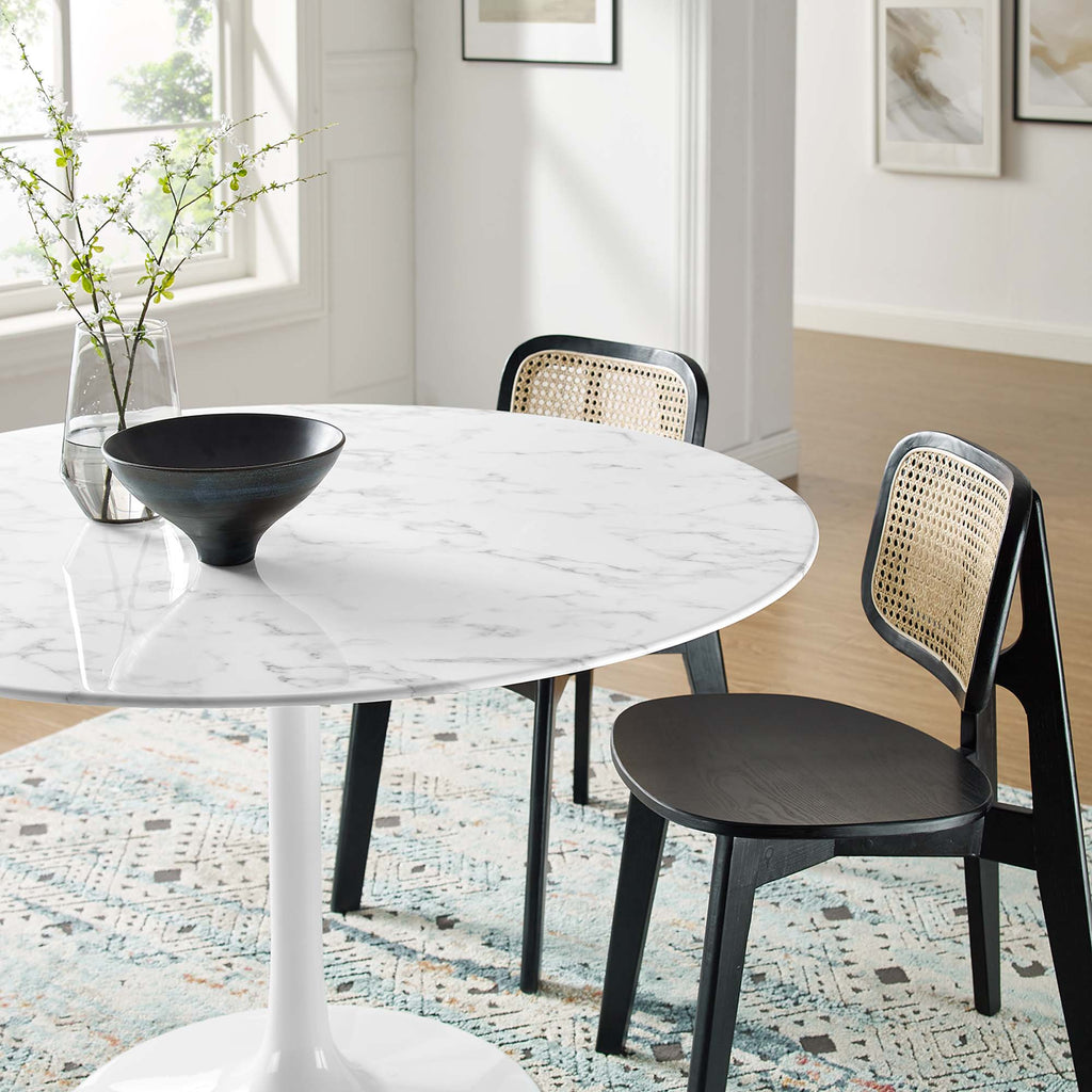 Lippa Round Faux Marble Dining Table by Modway