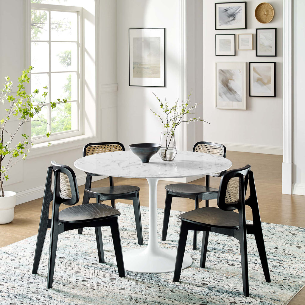 Lippa Round Faux Marble Dining Table by Modway