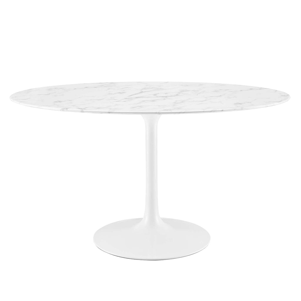 Lippa Oval Faux Marble Dining Table by Modway