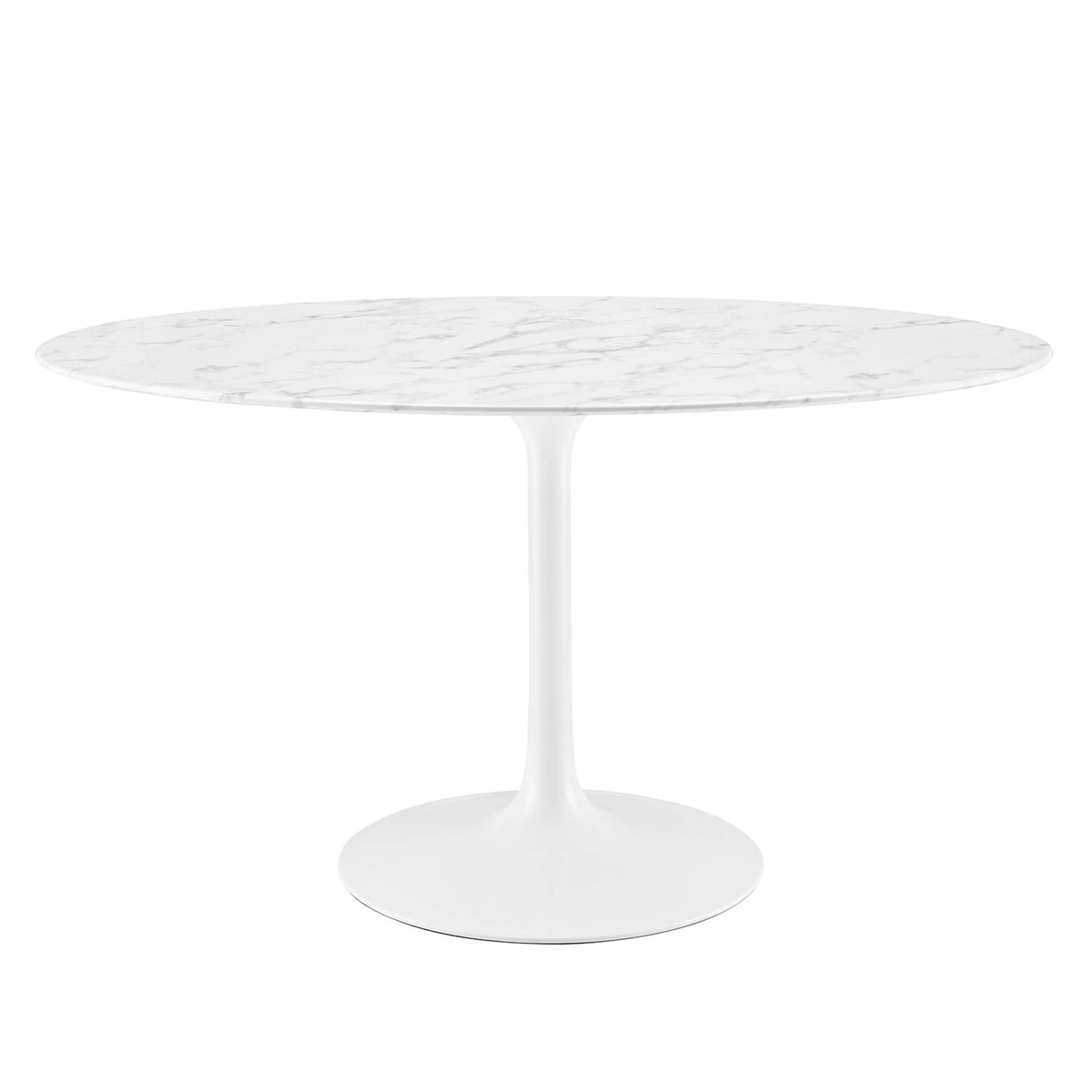 Lippa Oval Faux Marble Dining Table by Modway