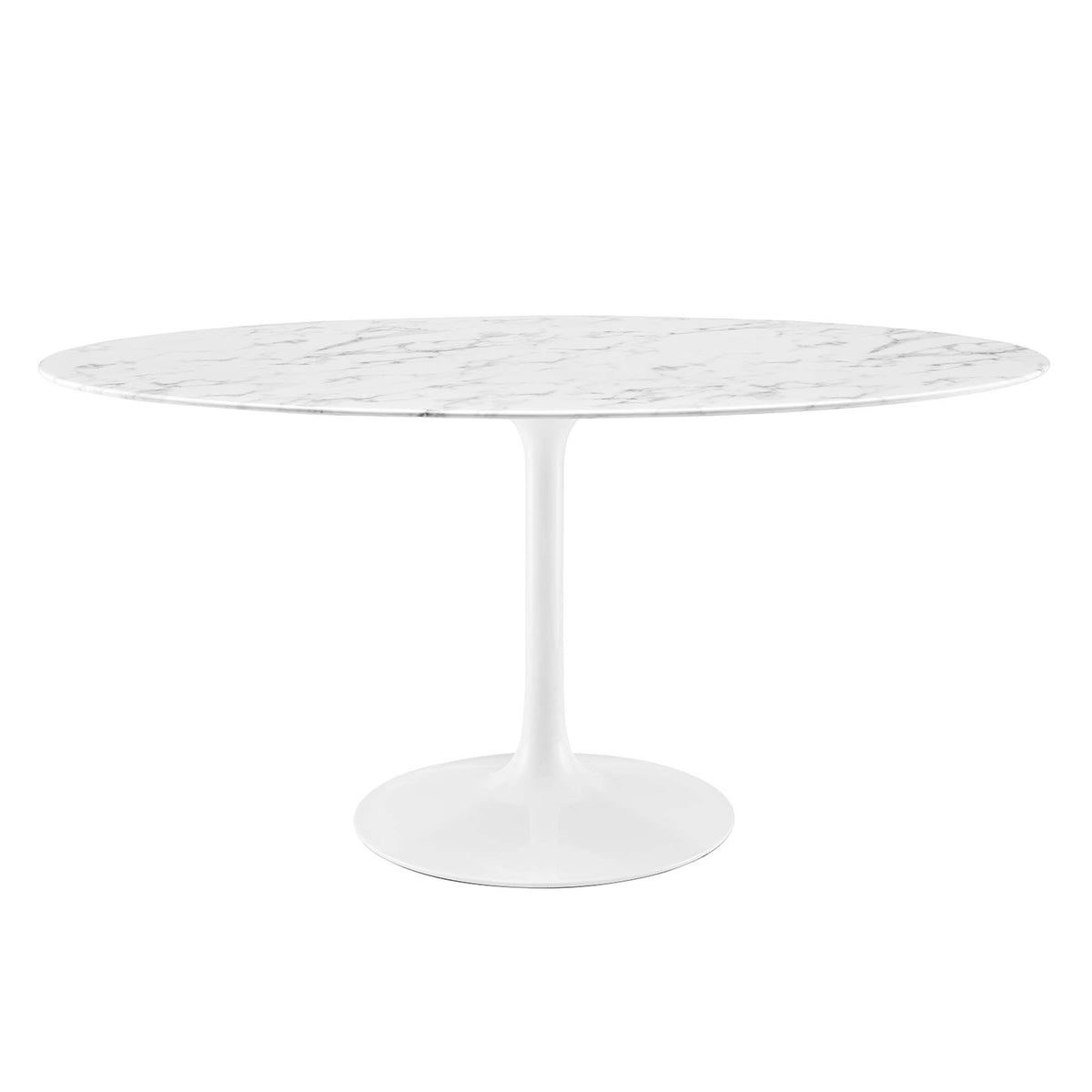 Lippa Oval Faux Marble Dining Table by Modway