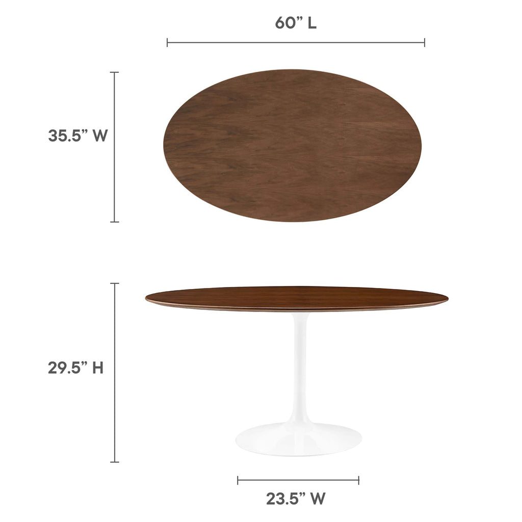 Lippa Oval Wood Dining Table by Modway