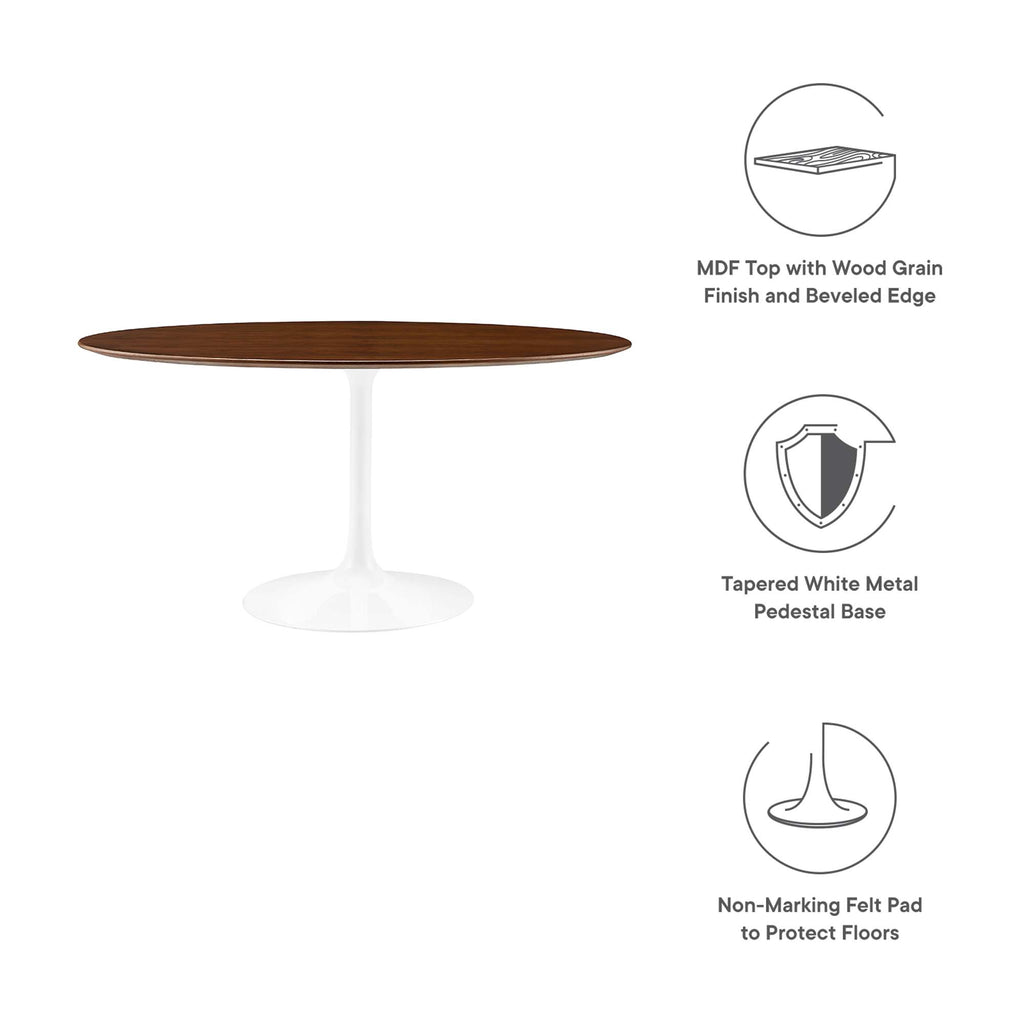 Lippa Oval Wood Dining Table by Modway
