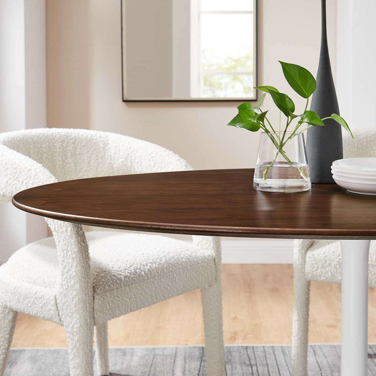 Lippa Oval Wood Dining Table by Modway