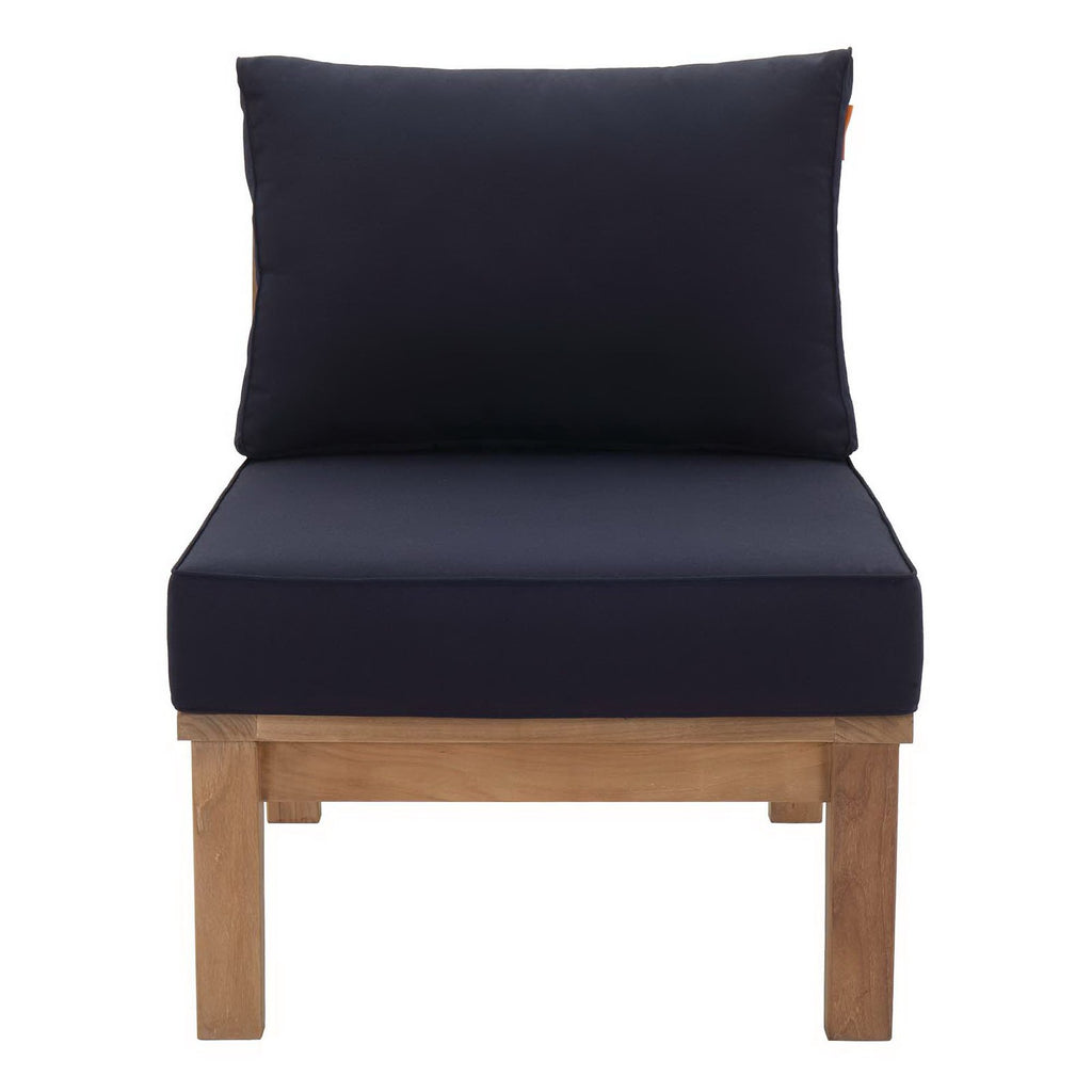 Marina Armless Outdoor Patio Teak Sofa by Modway